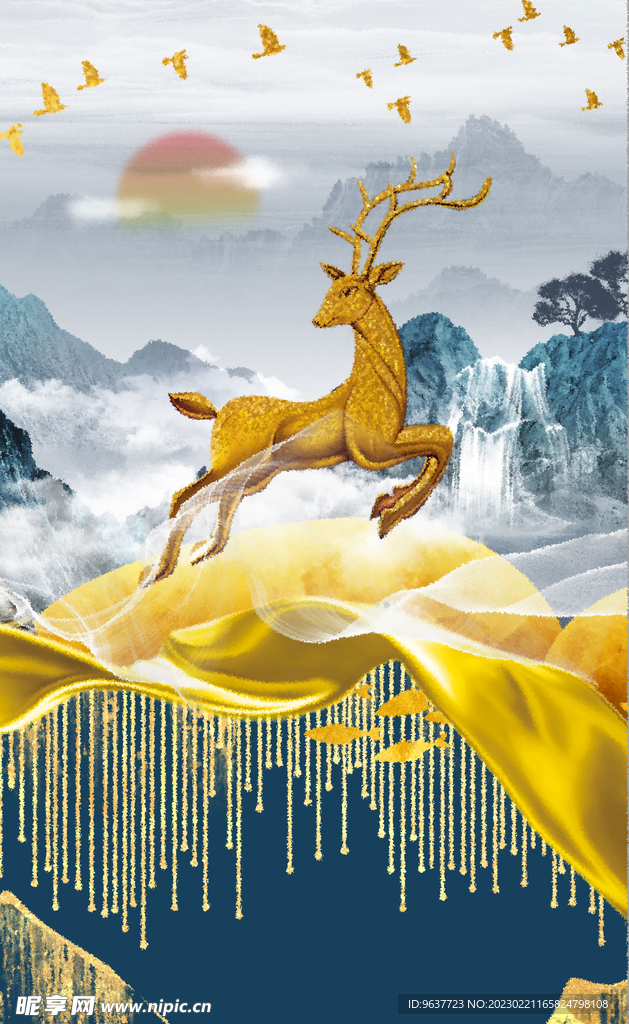简约新中式装饰画