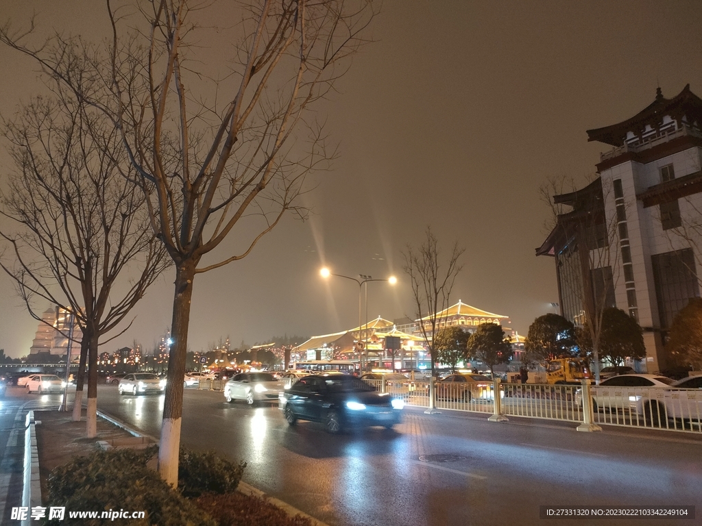 陕西西安大唐不夜城街景