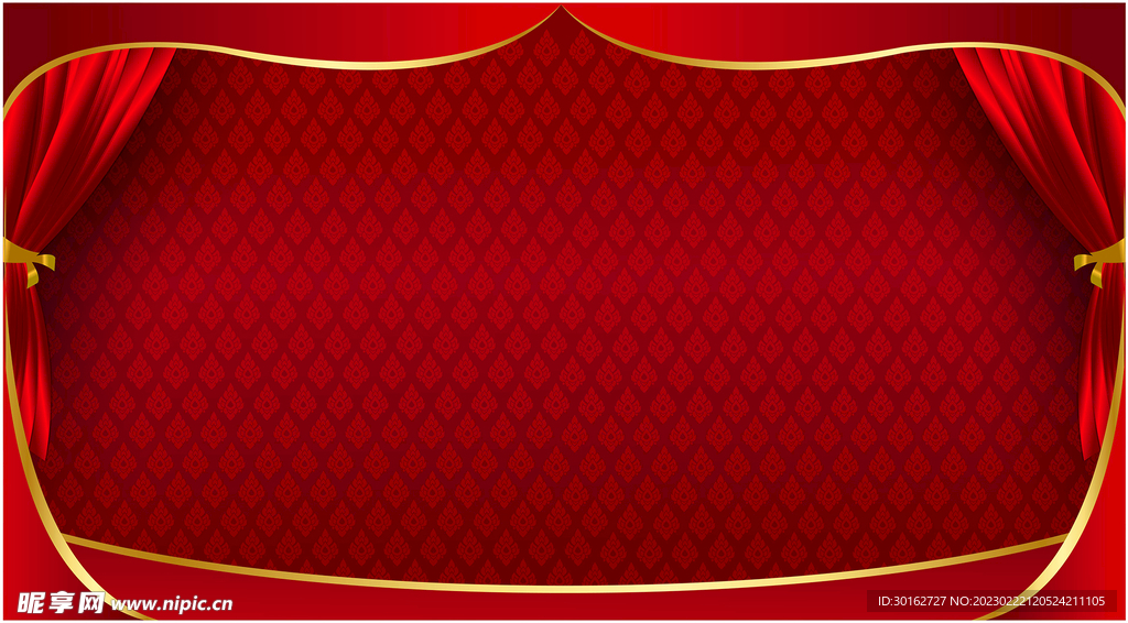 红色舞台背景底纹