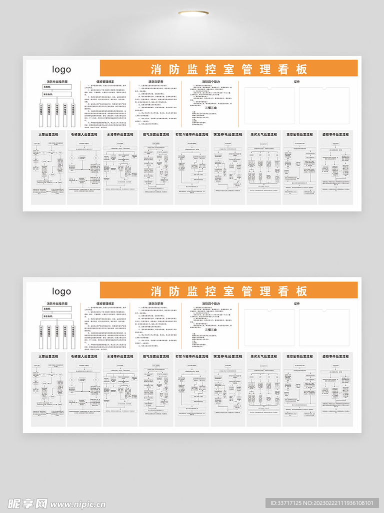 消防监控室管理看板