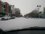 下雪道路