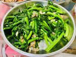 油渣炒菜心