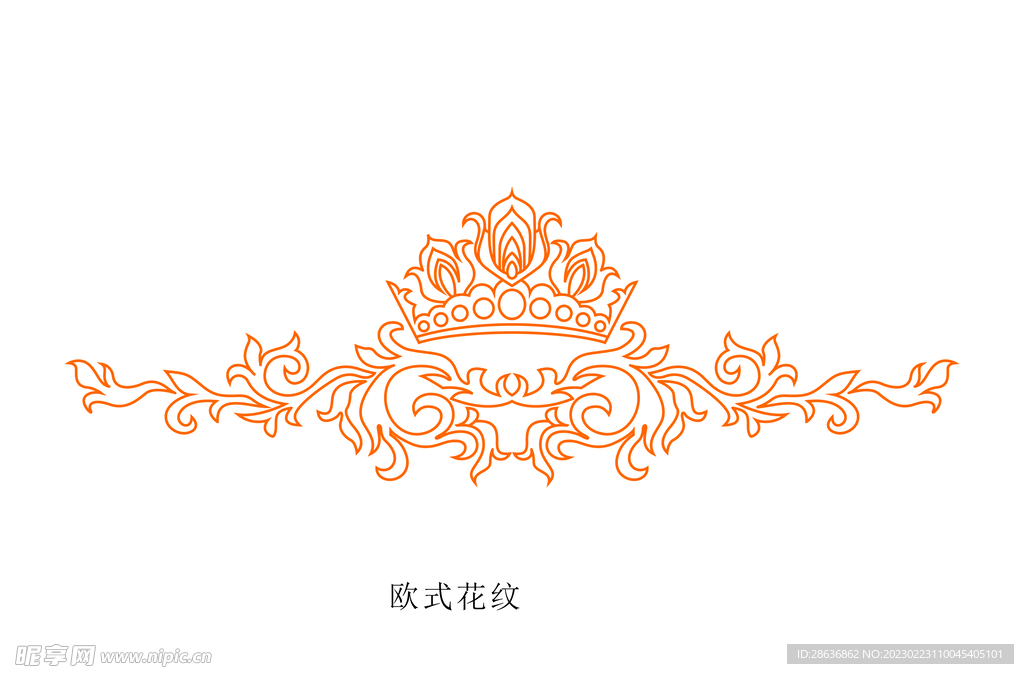 欧式花纹