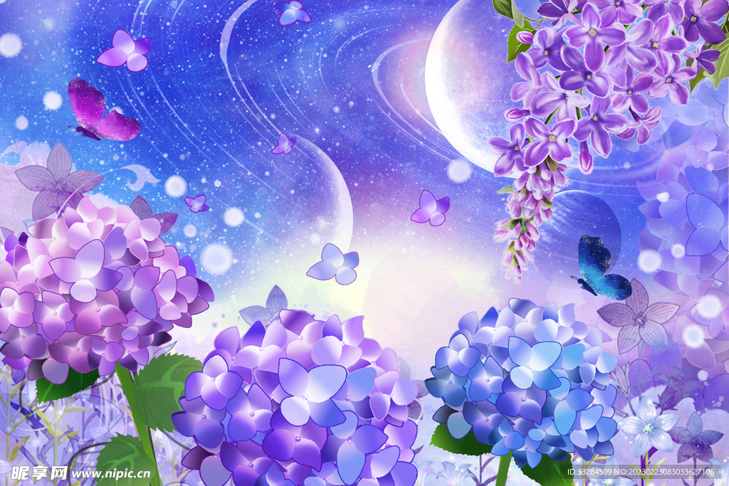 浪漫紫色花