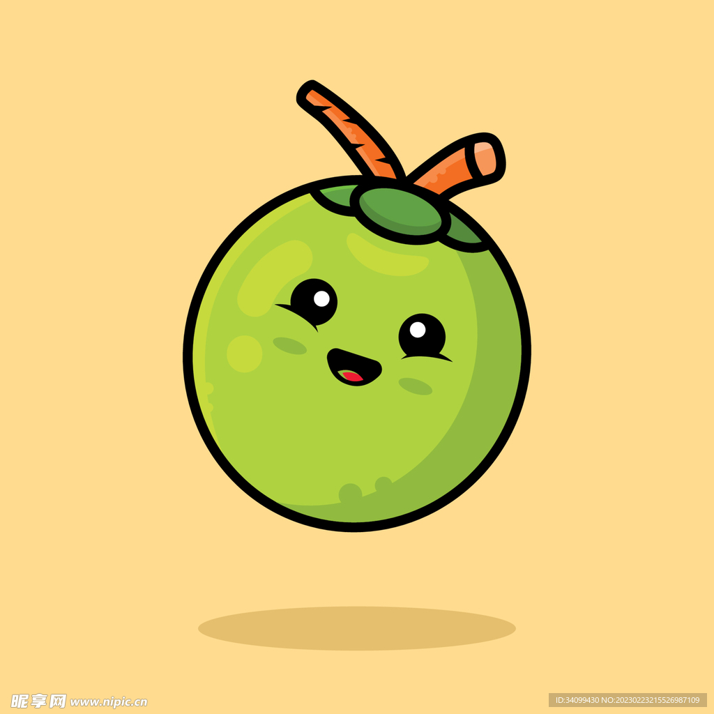 卡通椰子