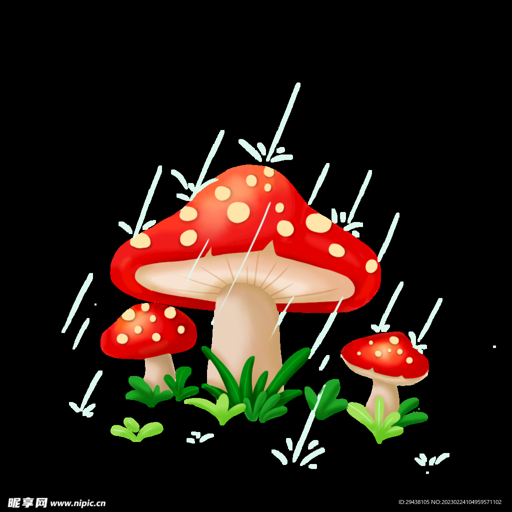 蘑菇手绘