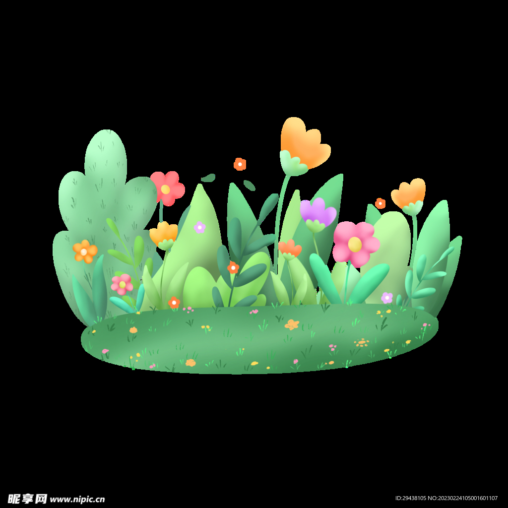 春天绿色花