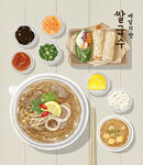 手绘美食海报图片