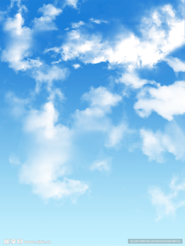 蓝天白云天空背景