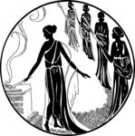 女性线条矢量素材
