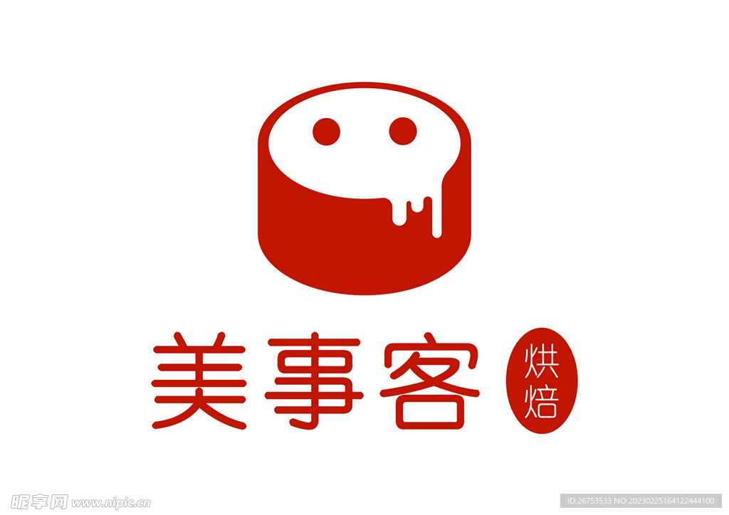 美事客烘焙 LOGO 标志