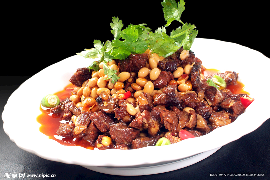 黄豆烧牛肉