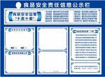 食品安全责任信息公示栏