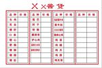 酱货价目表