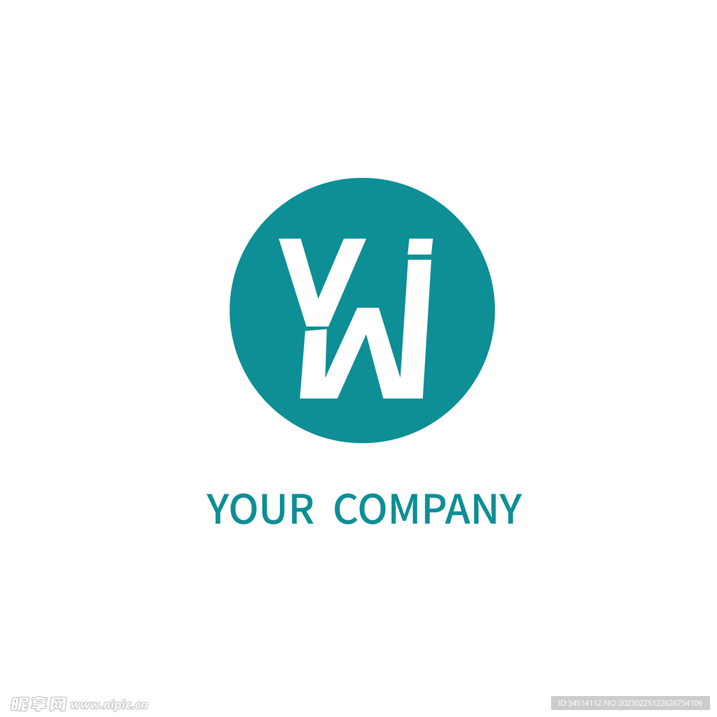 YWI字母简约创意 logo