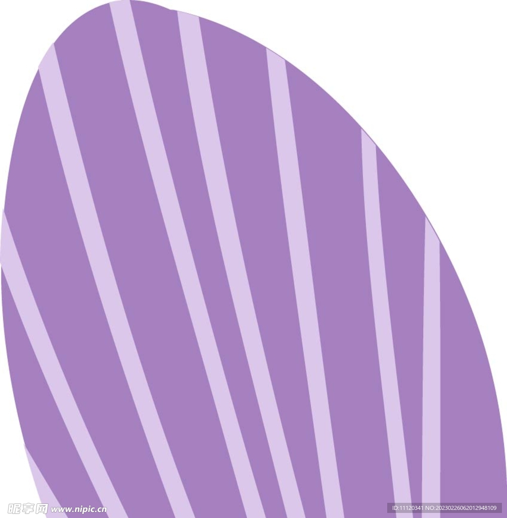 紫色叶子环保插画