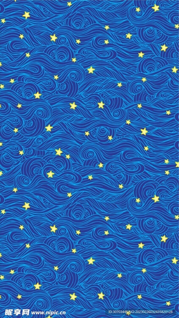 蓝色波浪