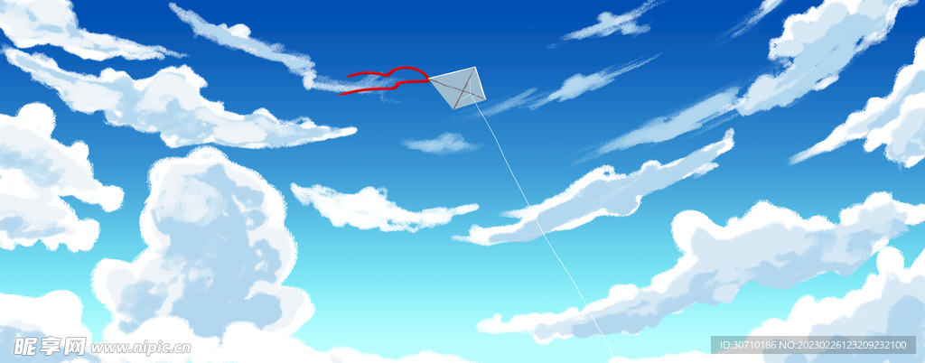 天空中的风筝