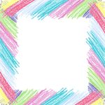 铅笔素描框架矢量素材