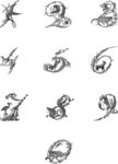 数字排版矢量素材