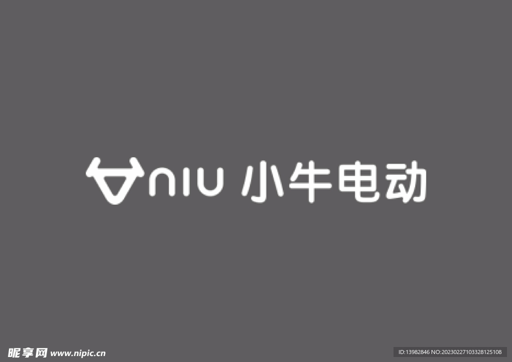 小牛电动车门头logo标志