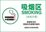 吸烟区温馨提示