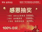 感恩抽奖海报