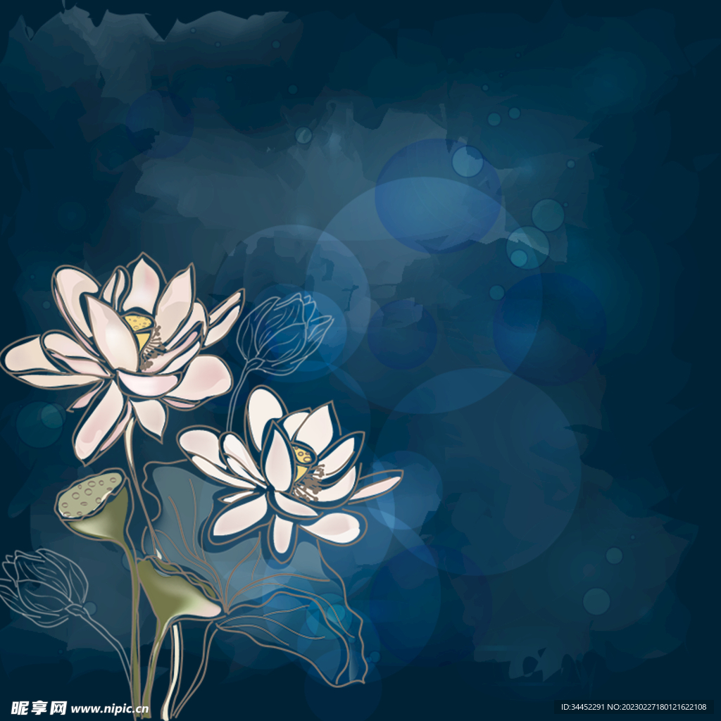 水彩花卉