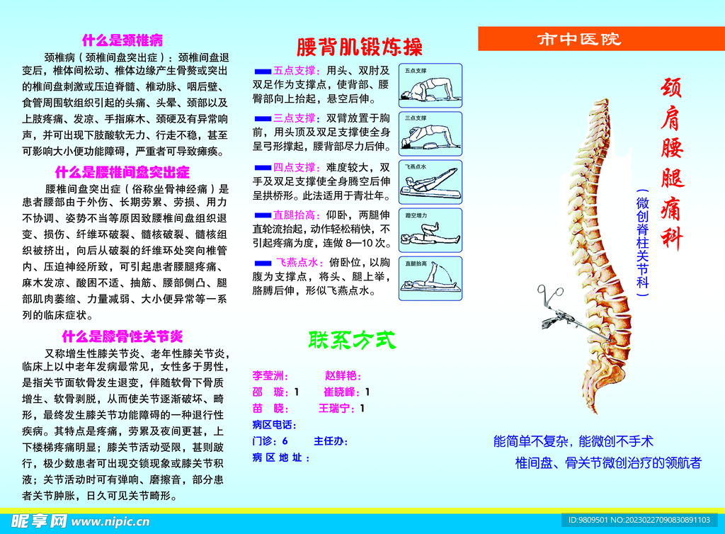 医院彩页