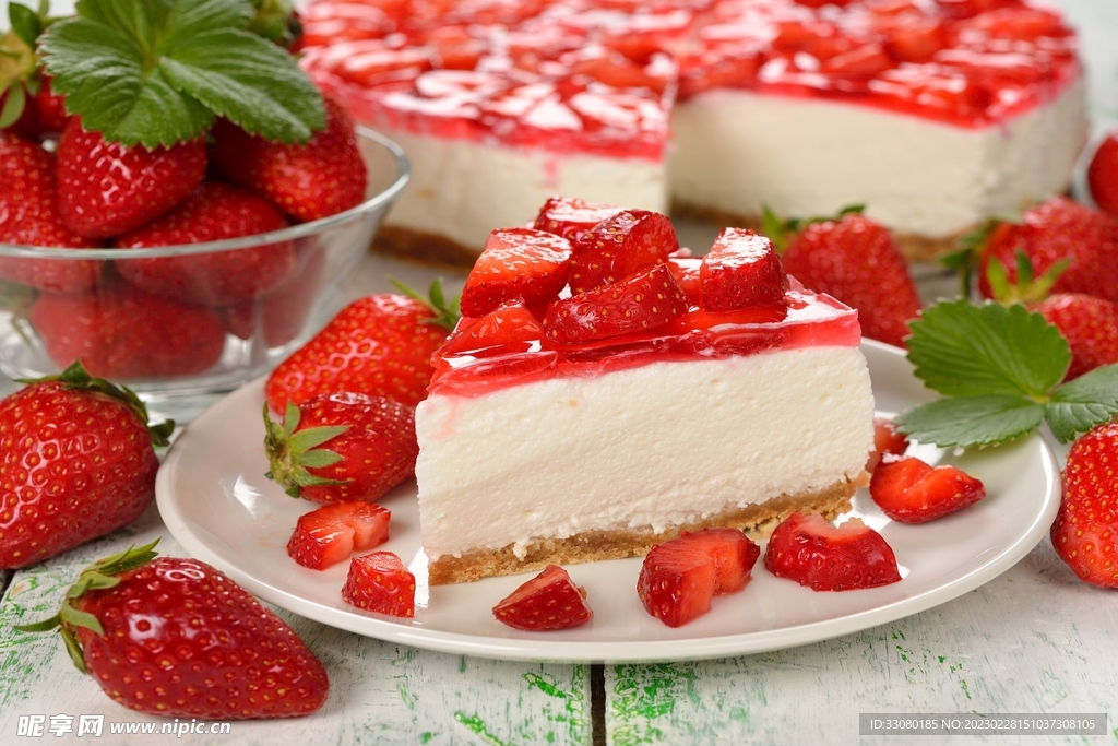 美食草莓蛋糕