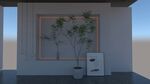 室内植物小景模型