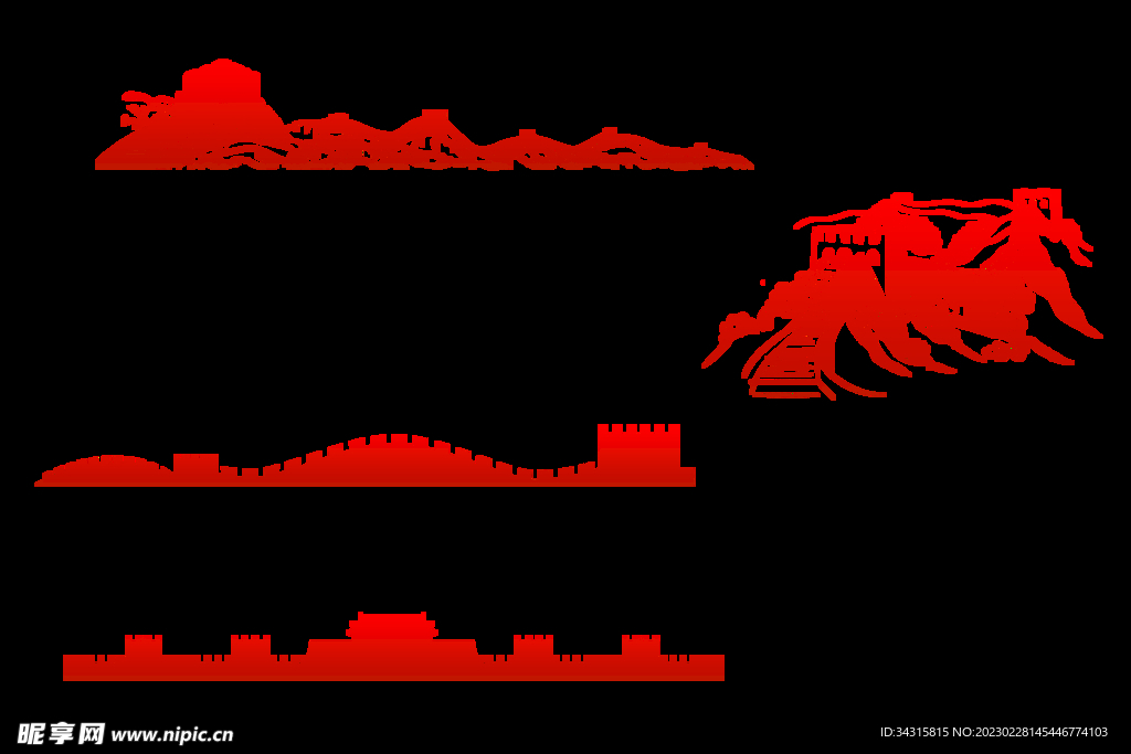 免扣长城素材