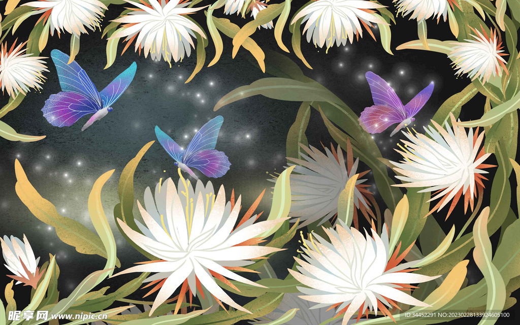 水彩花卉