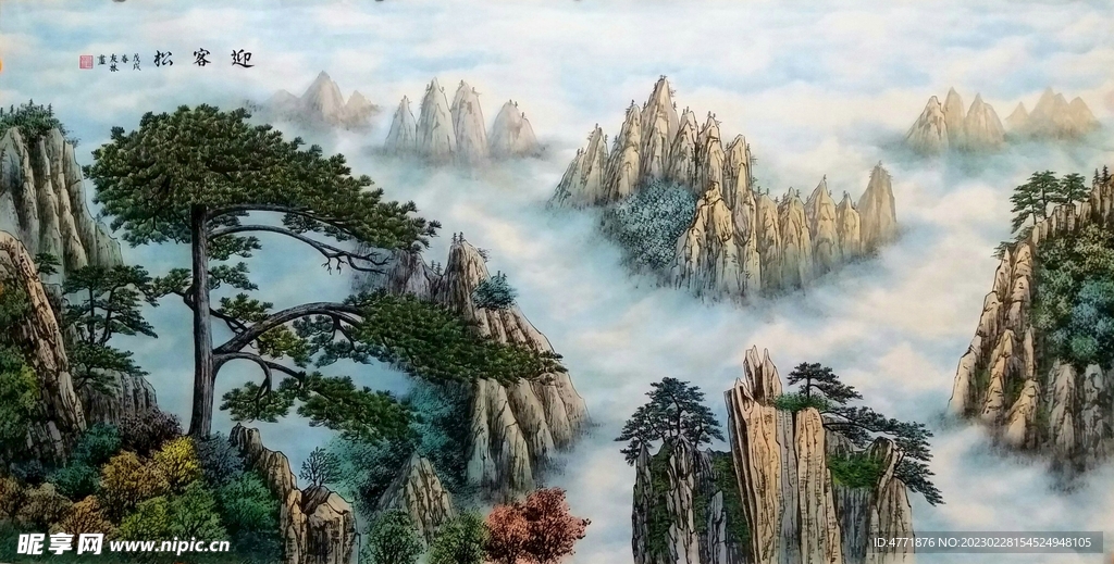 迎客松 山