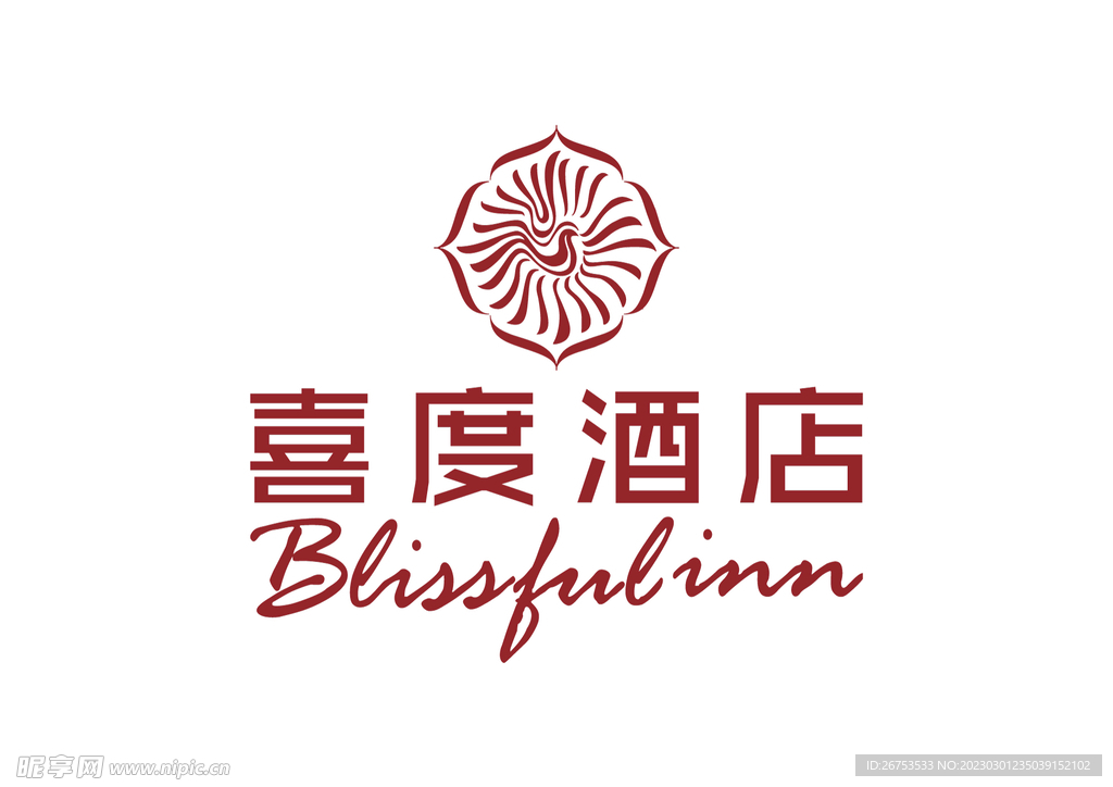 喜度酒店 LOGO 标志