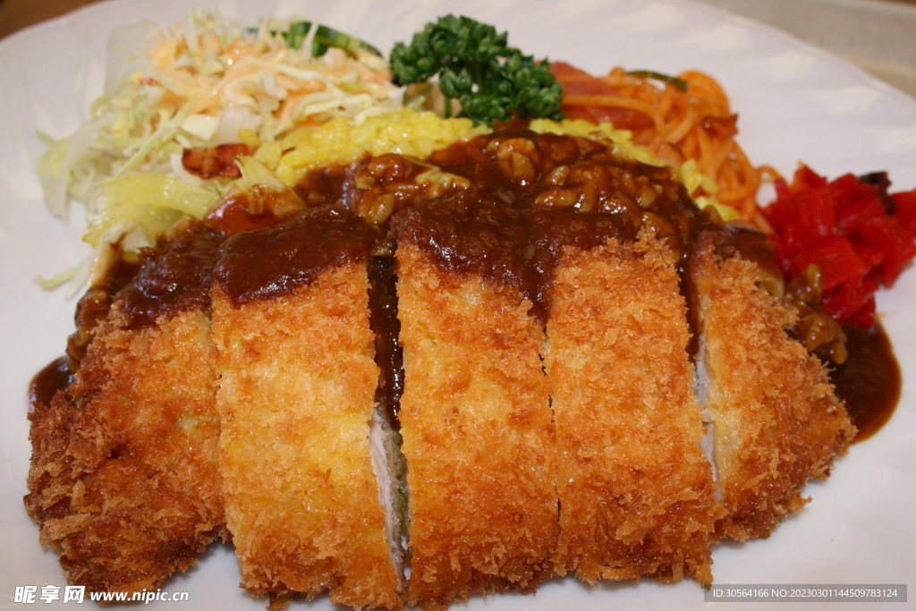 猪排饭美食