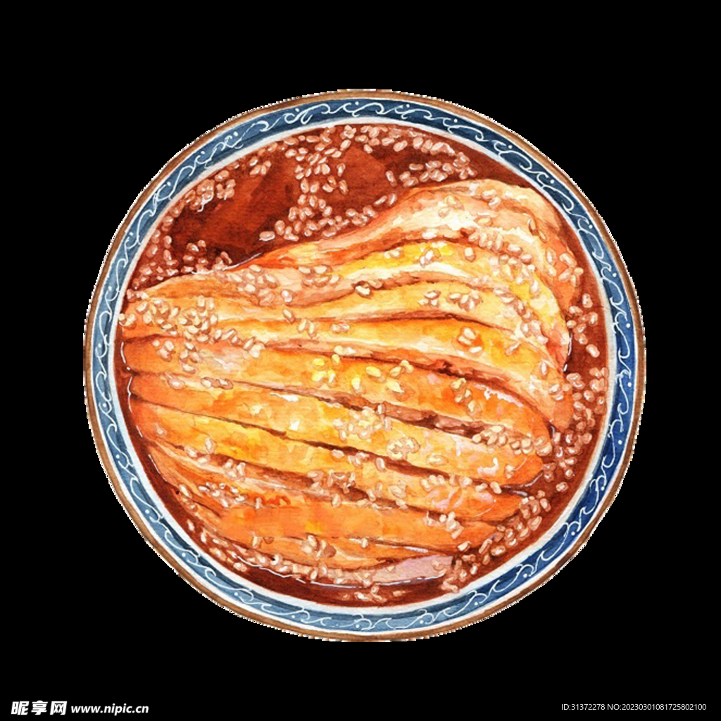 手绘美食海报图片