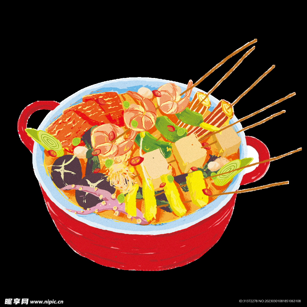 手绘美食海报图片