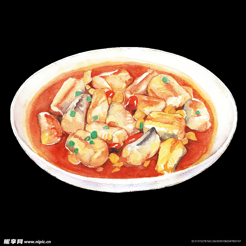  手绘美食海报图片