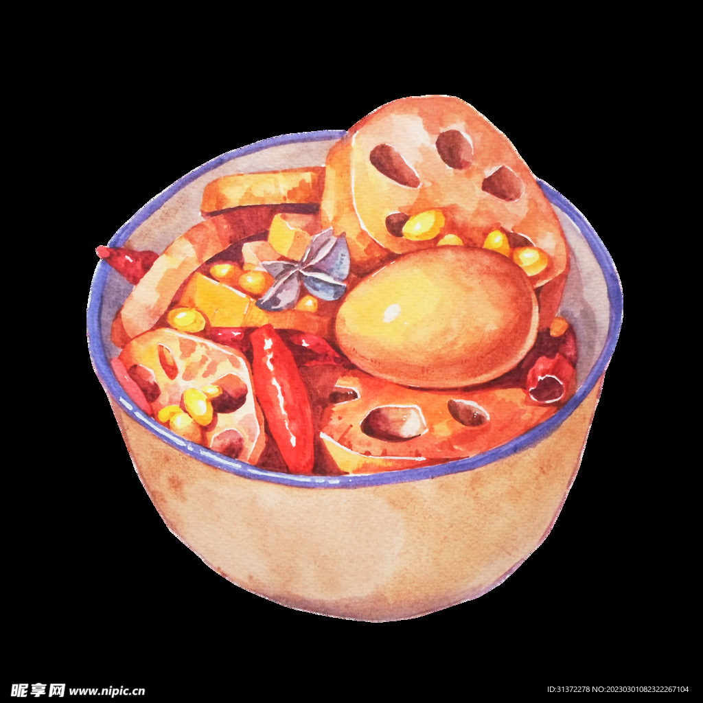  手绘美食海报图片