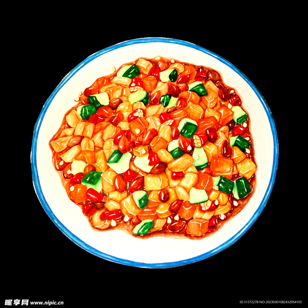 手绘美食海报图片