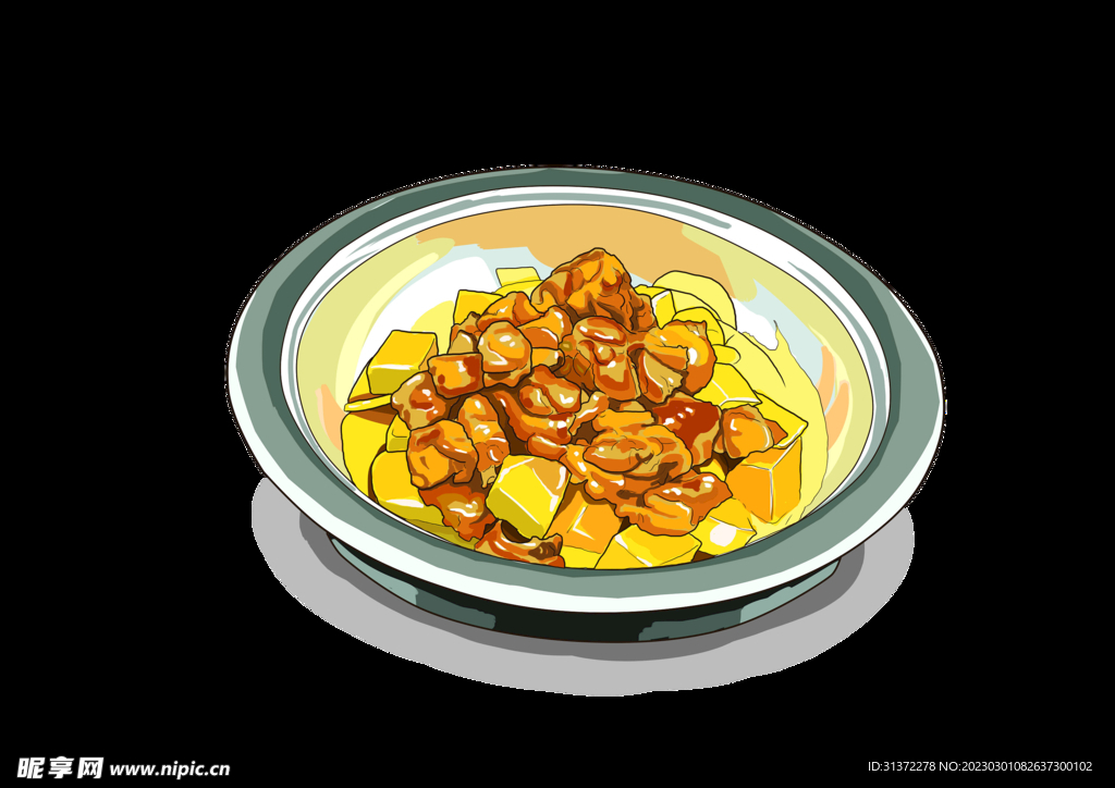  手绘美食海报图片