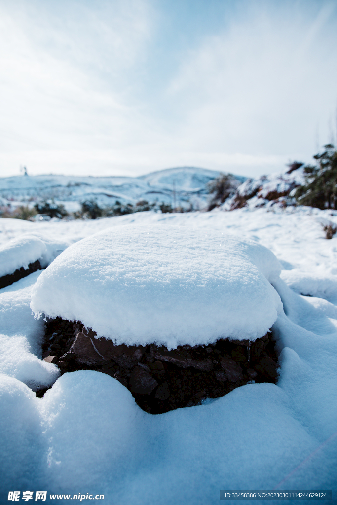 冬天积雪