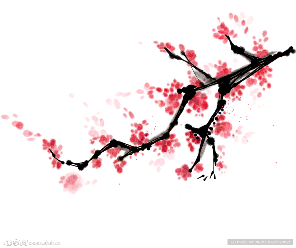水墨梅花