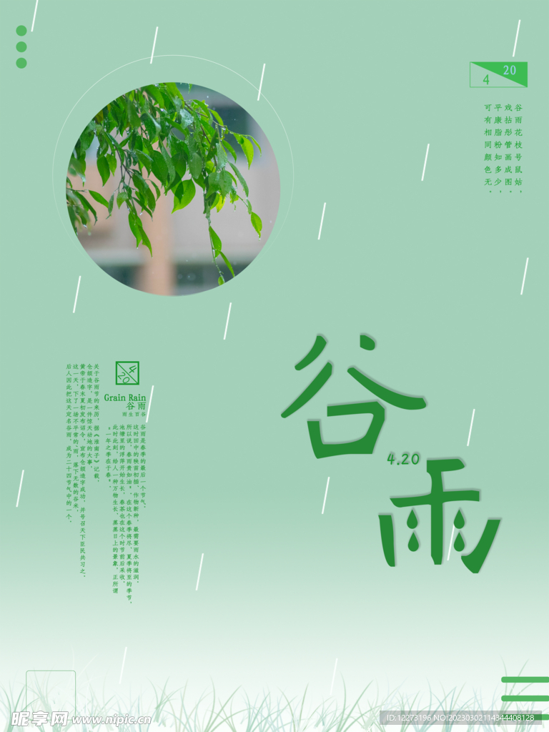 谷雨海报           