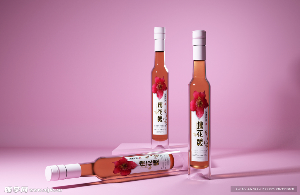 鲜花酒包装效果