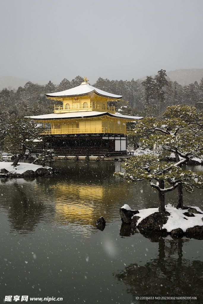 金阁寺建筑风景