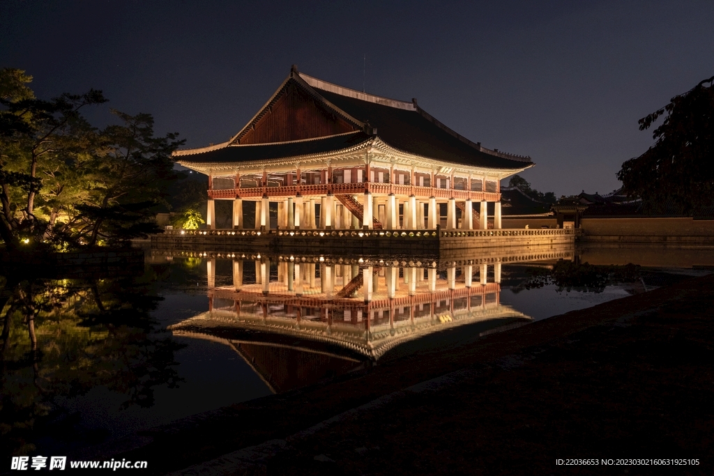 景福宫文化地标夜景