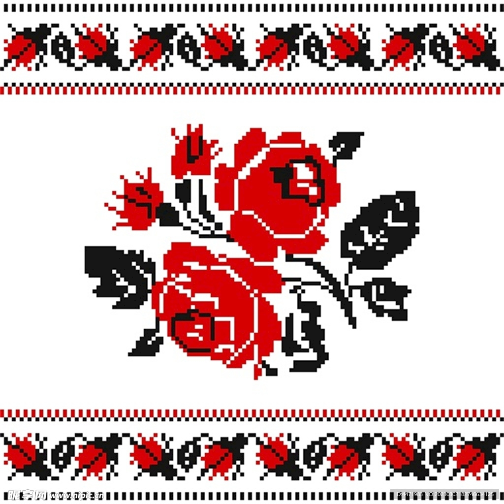 民族风花纹 