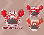 螃蟹卡通logo